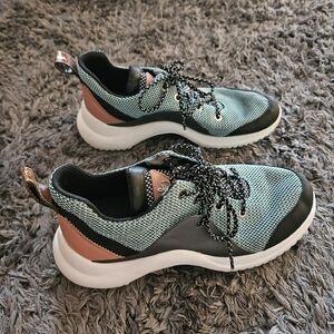 Sam Edelman Mint Green Mesh Sneakers with Tan Accents